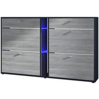 SCHUHSCHRANK Today Fronten in Avola-Anthrazit - Anthrazit, Holzwerkstoff (155.5/95/28cm) - Vladon