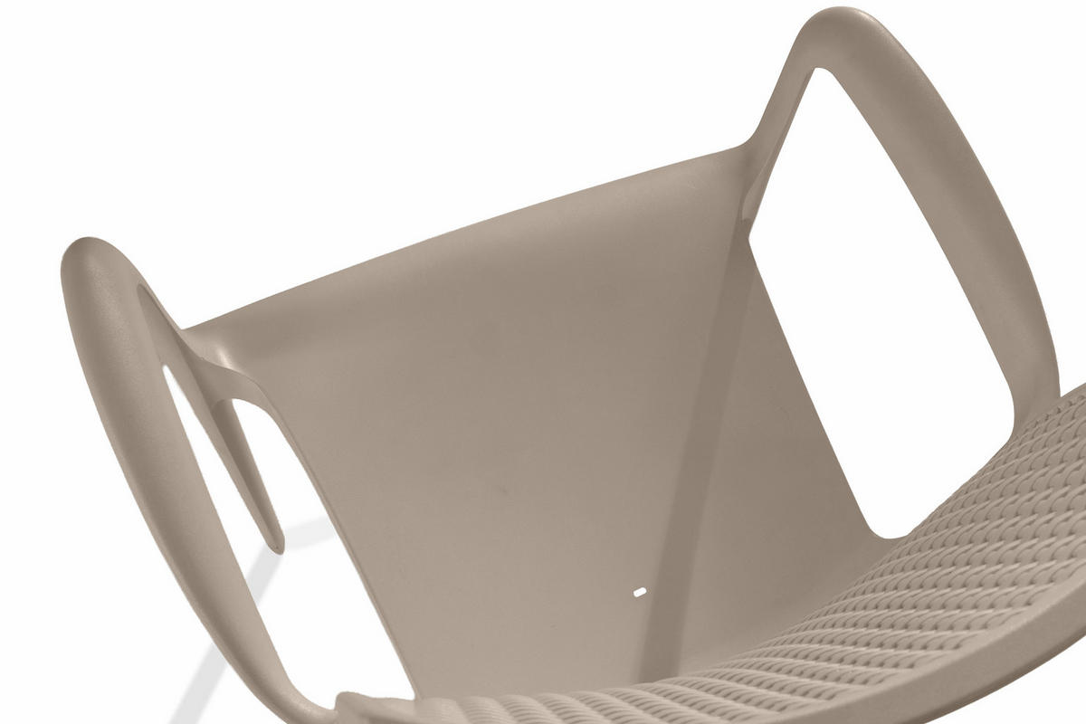 GARTENSTUHL RANTU 2-tlg, Beige - Beige, Kunststoff (60/84/55cm) - KONSIMO®