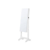 SCHMUCKSCHRANK GANZKÖRPERSPIEGEL - Weiß, Holzwerkstoff (36.5/41.2cm) - Hansiro