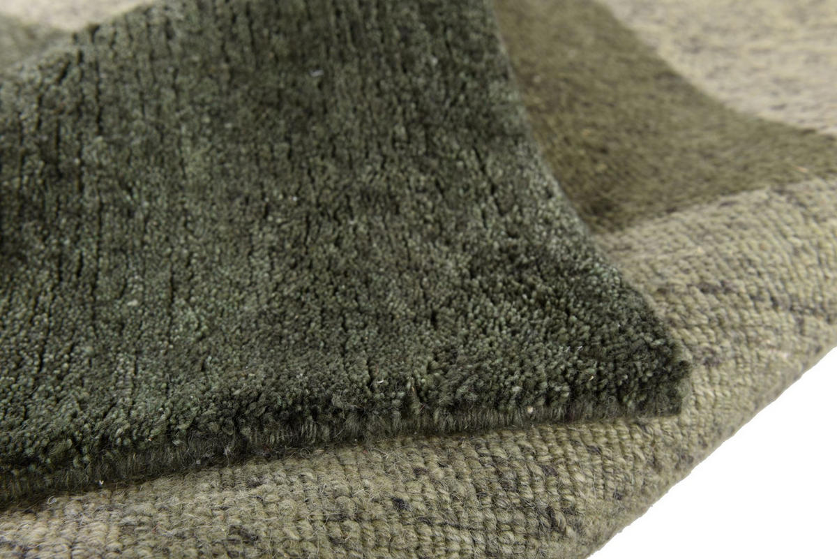 WOLLTEPPICH Dalas 170x240 cm - Grün, Textil (170/240cm) - THEKO