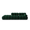 MODULARES-SOFA links Bellis aus Samt flaschengrün 4 Sitzplätze - Grün, Textil (94/63/282cm) - Micadoni