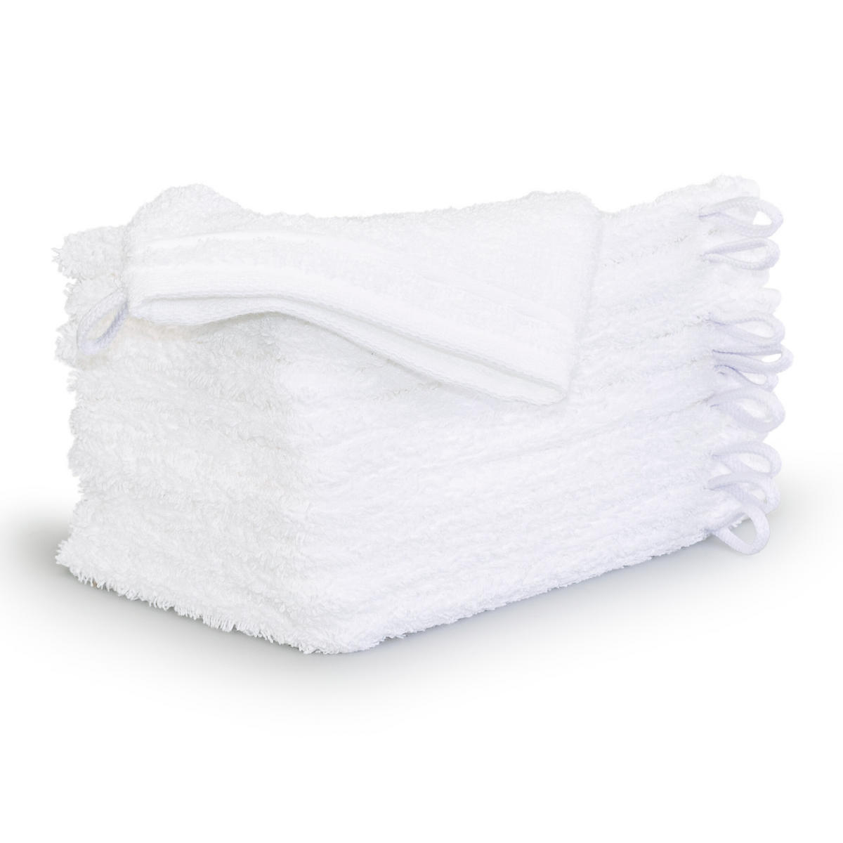 WASCHHANDSCHUHSET NEW CLASSIC 10-TLG - Weiß, Textil (15/20cm) - MÖVE