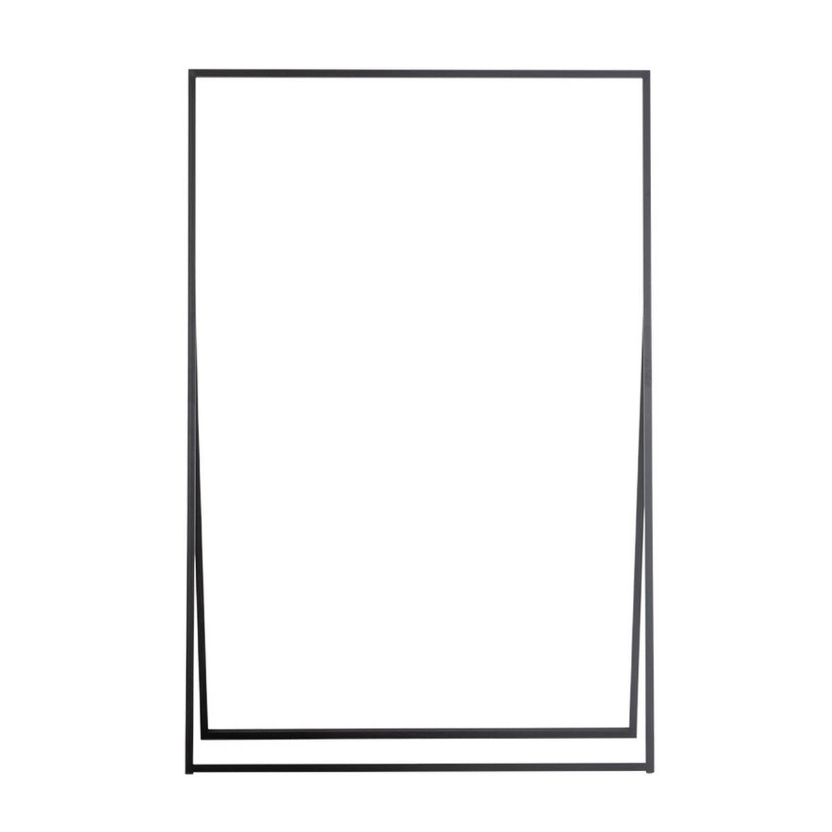 KLEIDERSTÄNDER aus Metall 120x60x180cm, schwarz - Schwarz, Metall (60/180/120cm) - Giga Meubel
