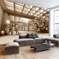 VLIESTAPETE Beige 100/70 cm - Beige/Braun, Textil (100/1cm) - KUNSTLOFT