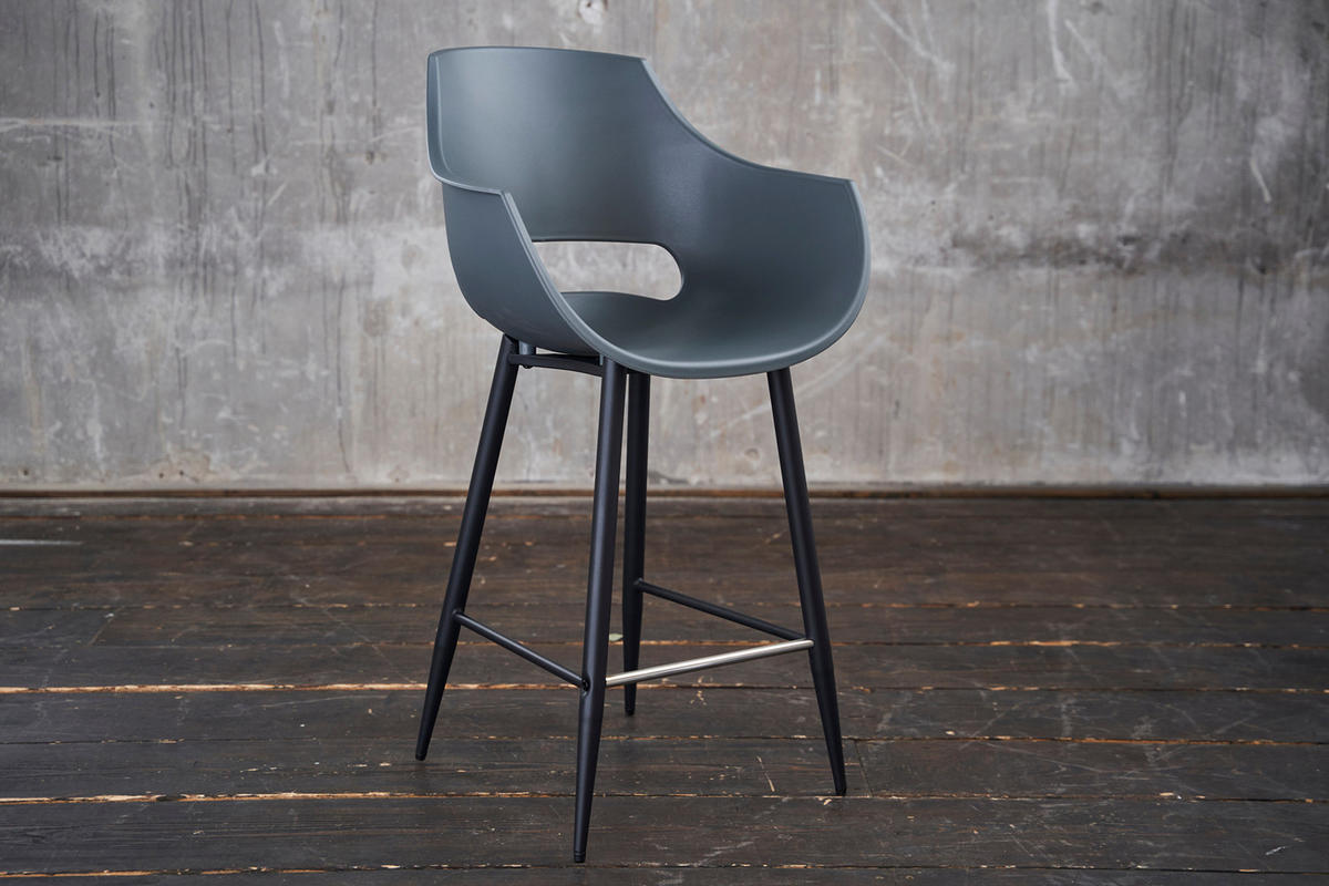 THEKENHOCKER ZAJA Grau Kunststoff - Grau, Kunststoff (57/103/59cm) - KAWOLA