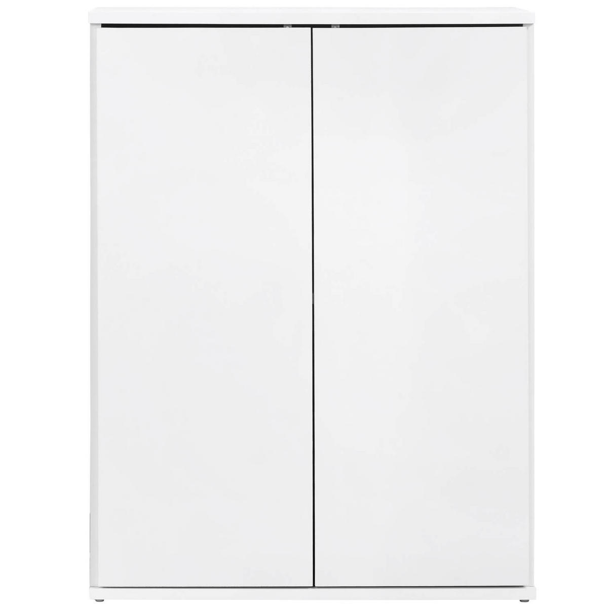 MEHRZWECKSCHRANK Der Kurze - Weiß, Holzwerkstoff (60/81/34cm) - Mokebo