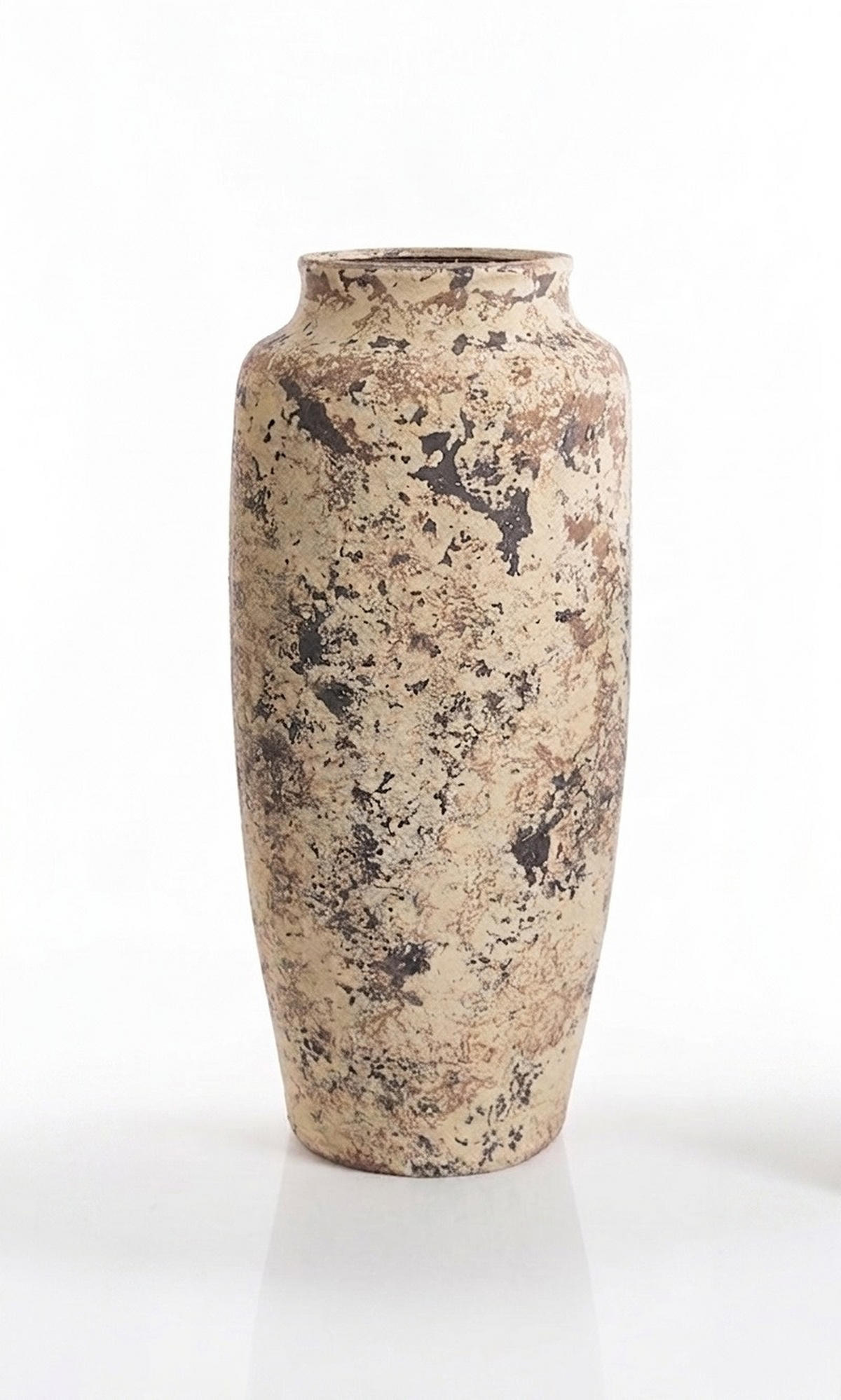 VASE Evro Beige-Braun Keramik - Beige, Keramik (60cm) - Mondex