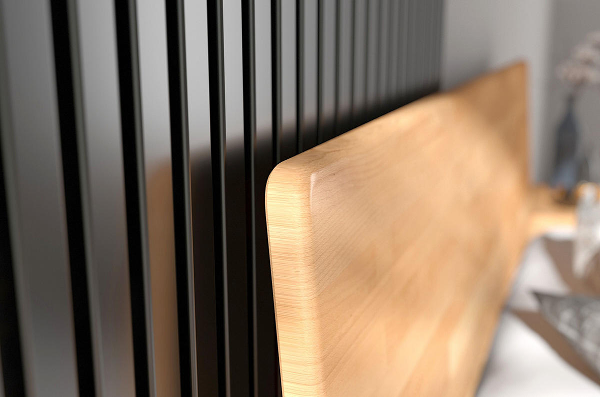 MASSIVHOLZBETT Ammer, in Naturfarben, 140x200 - Buchefarben, Holz/Buchenholz (140/200cm) - Visby