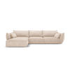 ECKSOFA links Kaelle aus Chenille-Stoff beige 4 Sitzplätze - Beige, Textil (171/308cm) - Micadoni