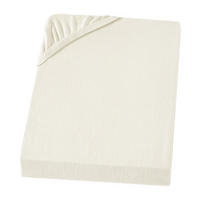 FLANELL-SPANNBETTLAKEN 100x200 Warme Winter Biber Bettlaken aus 100% Baumwolle, Spannbetttuch Laken Uni Creme - Made in Germany - Creme, Textil (100/200cm) - Carpe Sonno