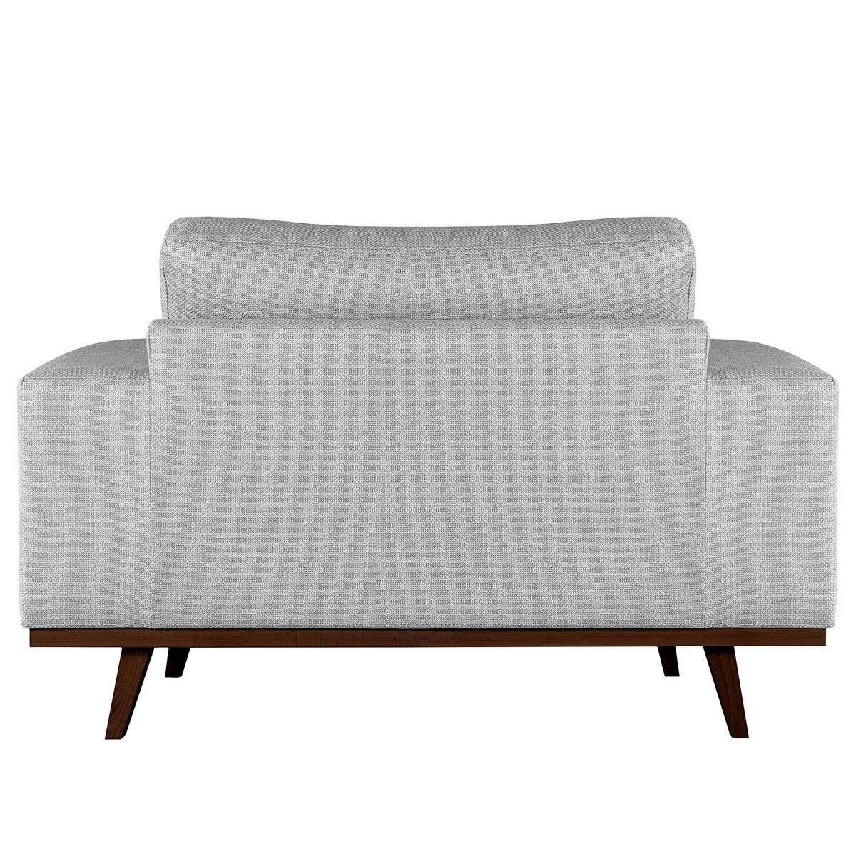 SESSEL - Buchefarben/Hellgrau, Buchenholz/Textil (122/81/88cm) - home24