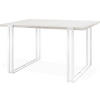 ESSTISCH Lilo rechteckig ausziehbar, Marmor Weiß 160-260/90/76 cm - Ecru/Weiß, Holzwerkstoff/Metall (160/90/76cm) - WFL GROUP
