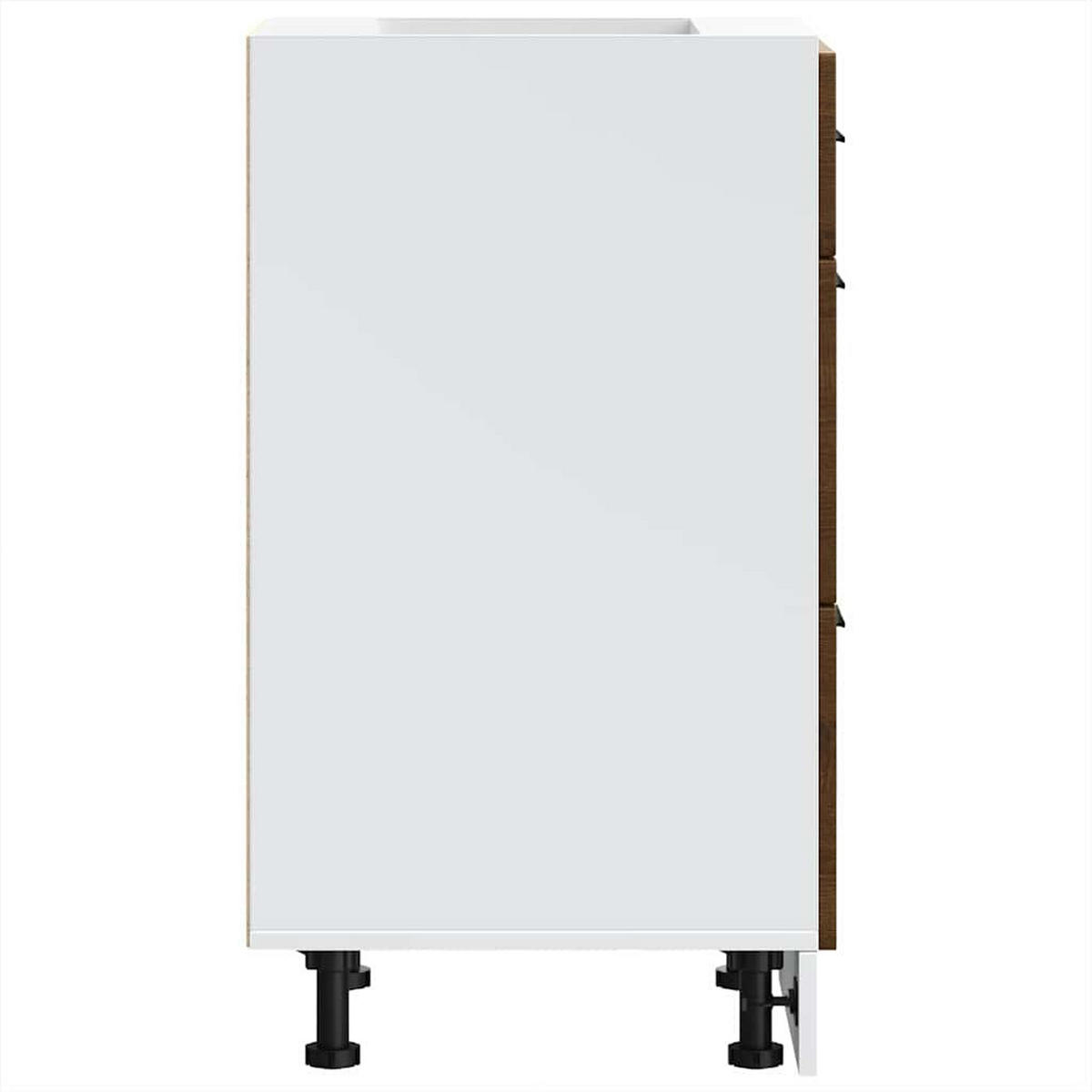 KÜCHENUNTERSCHRANK Samu Braun Eichen-Optik 40x46x81,5 cm - Eichefarben, Holz (40/81.5/46cm) - DELUKE