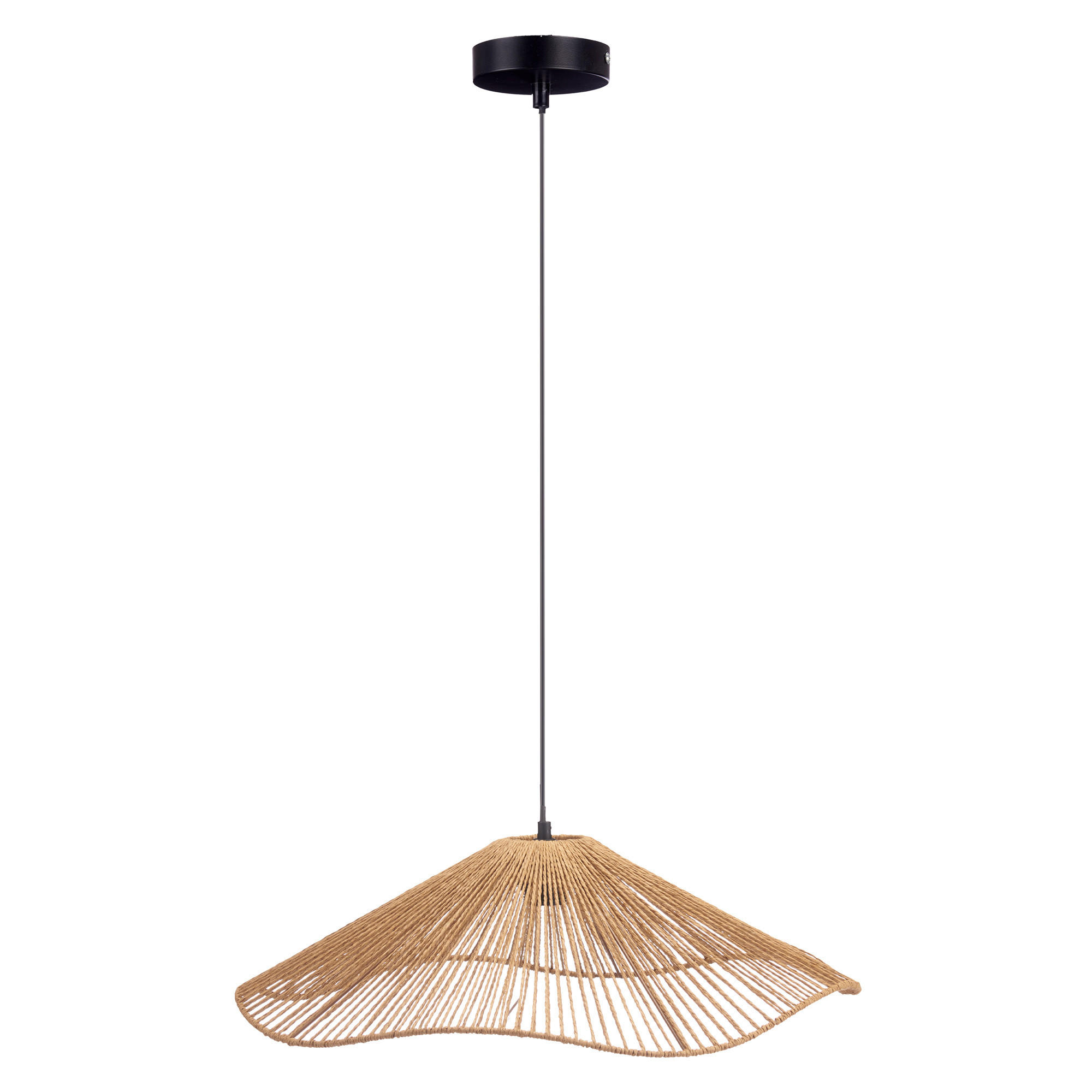DECKENLEUCHTE Velto 55 cm - Braun, Metall (55/55/16cm) - Giftdecor