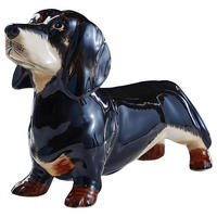 SPARDOSE Bodo Dackel - Braun, Keramik (25/17/9cm) - Butlers
