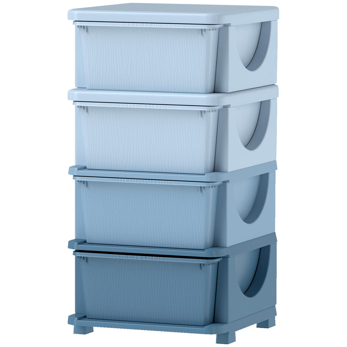 SPIELZEUGKISTE DE-09539 Blau - Blau, Kunststoff (37/37cm) - ComfortXL