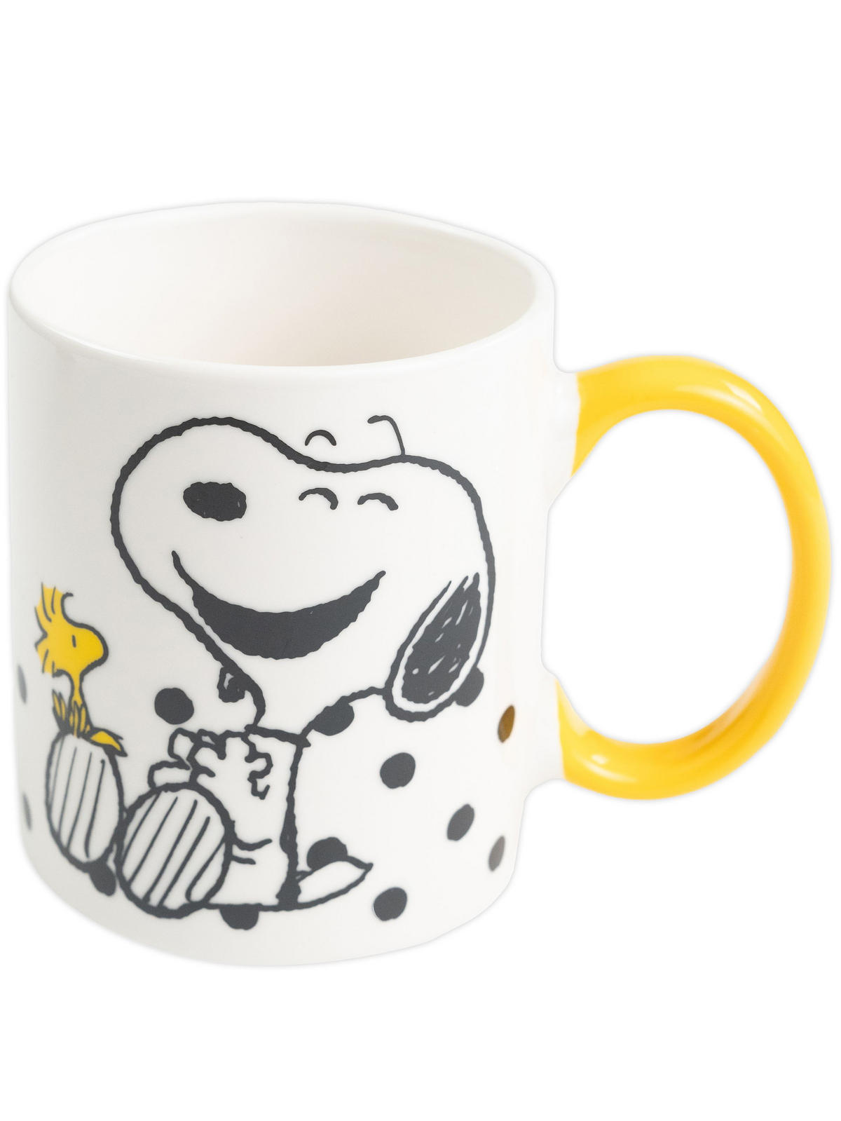 KAFFEEBECHER The Peanuts Snoopy Best Friend Weiß/Gelb 320 ml - Weiß, Keramik (0.32L) - United Labels