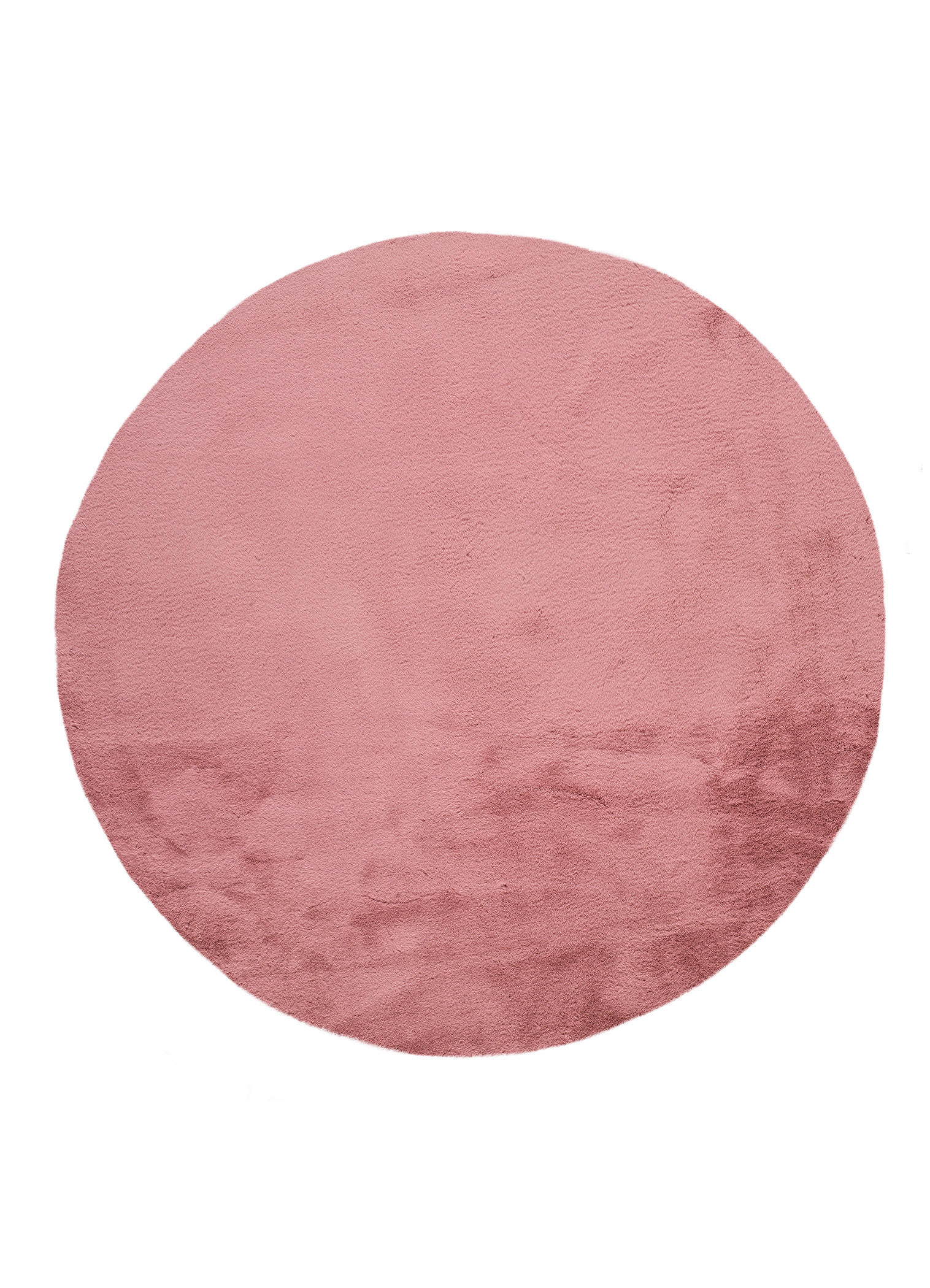 WEBTEPPICH waschbar Rosa Fox 120Ø cm - Pink, Textil (120/120cm) - Atticgo