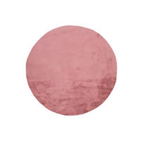 WEBTEPPICH waschbar Rosa Fox 120Ø cm - Pink, Textil (120/120cm) - Atticgo