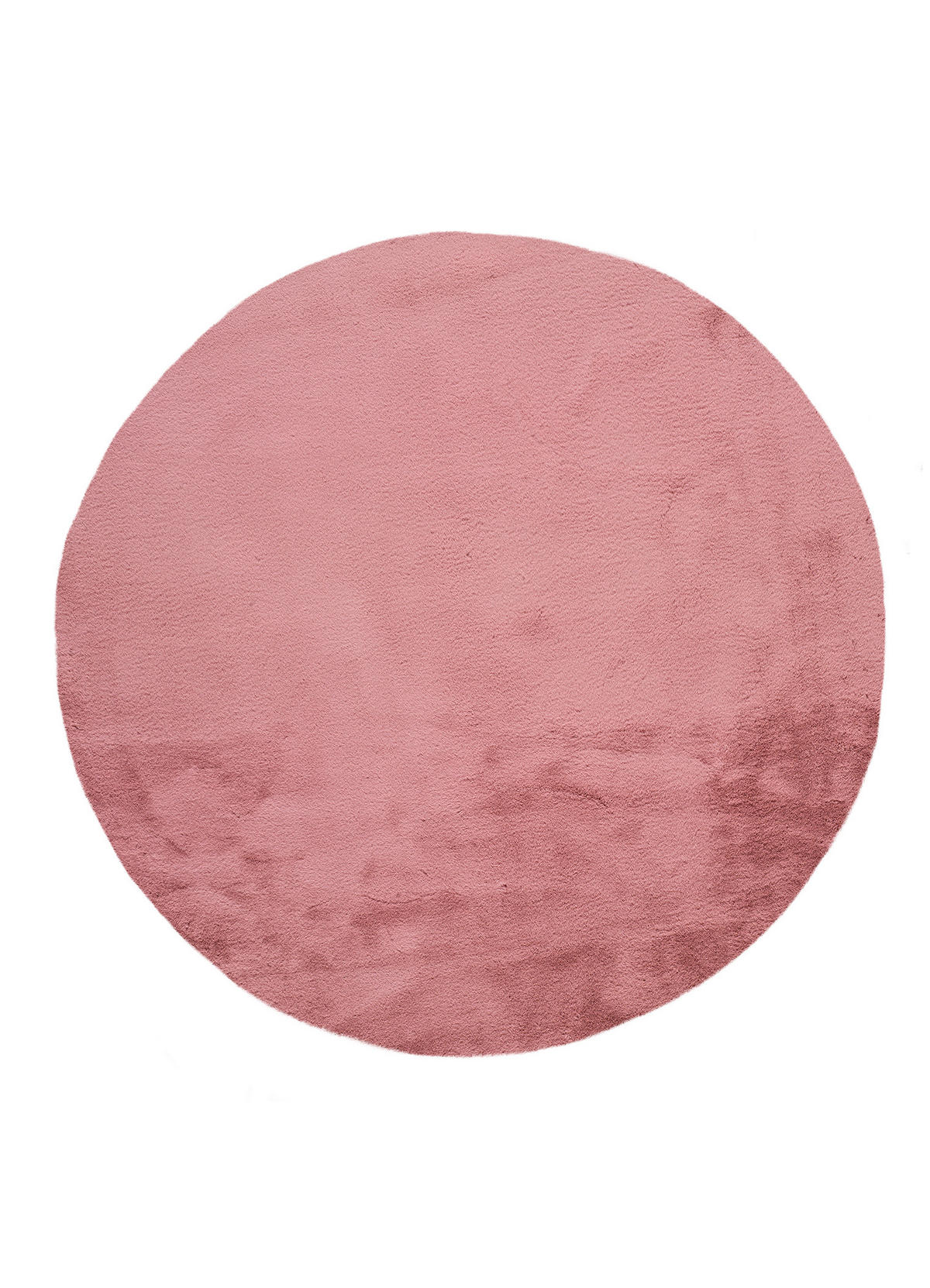 WEBTEPPICH waschbar Rosa Fox 120Ø cm - Pink, Textil (120/120cm) - Atticgo