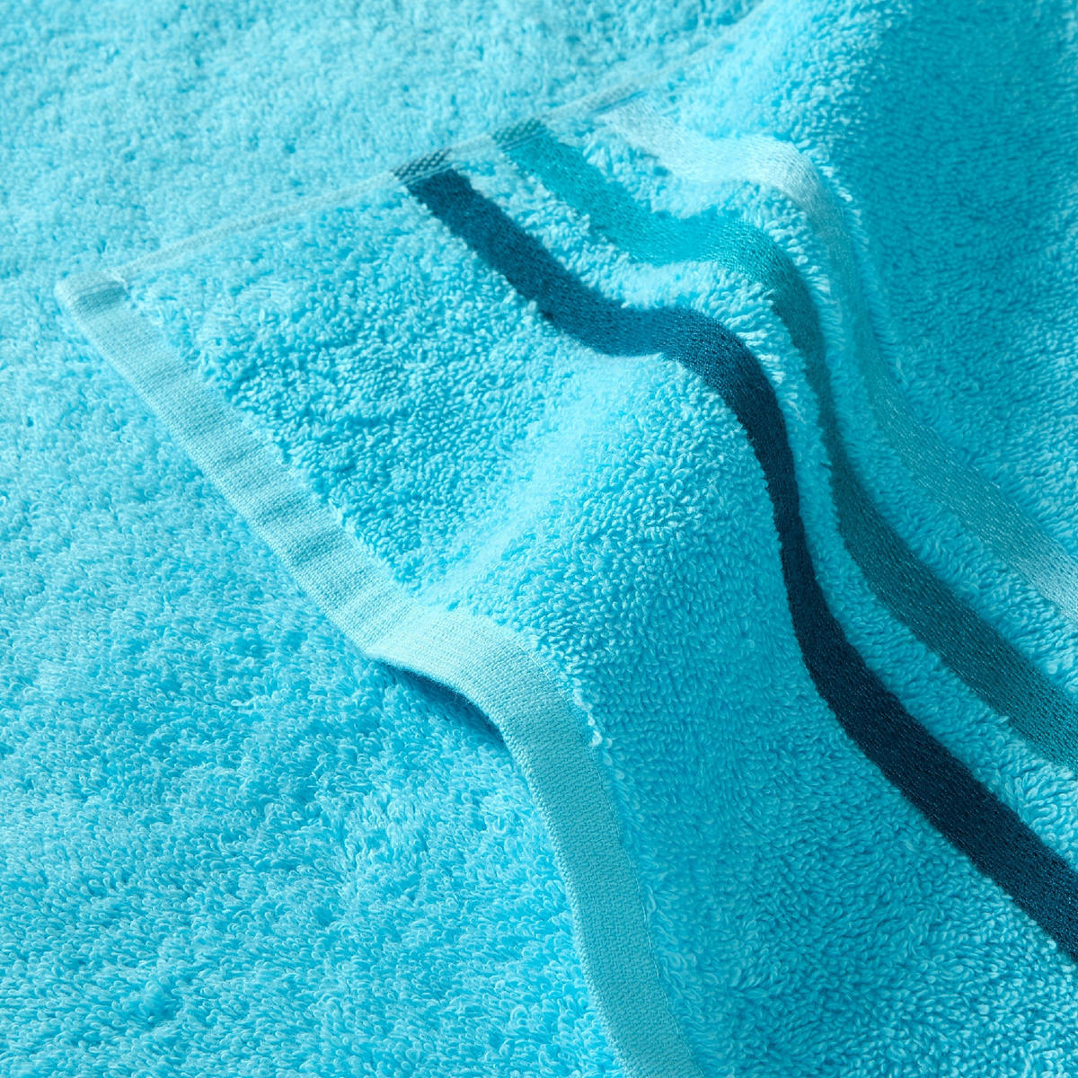 DUSCHTUCHSET Skyline Color - 2-teilig - 70 x 140 cm - Türkis - Türkis, Textil (70/140cm) - SCHIESSER