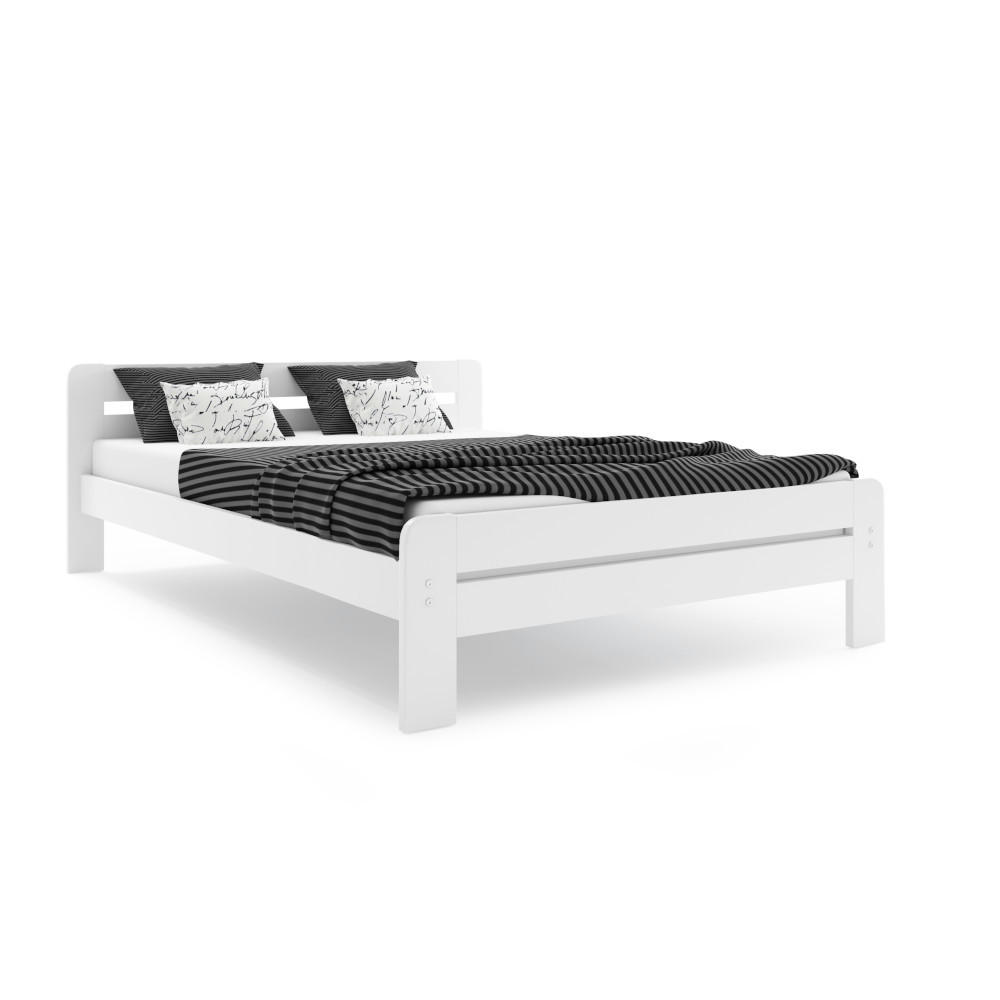 BETT Dallas 120x200cm Holzbett mit Lattenrost Weiß - Weiß, Holz (120/200cm) - Interbeds
