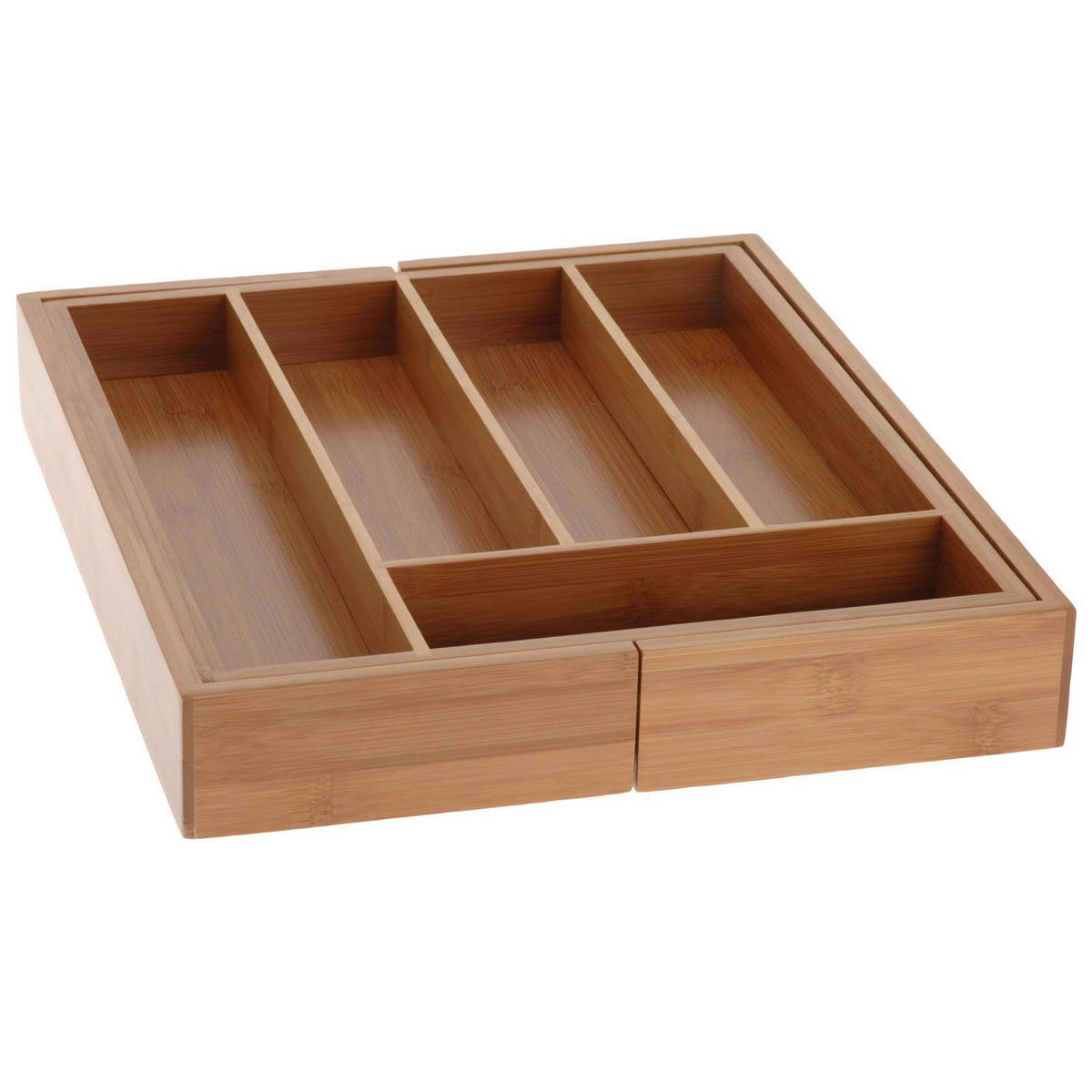 BESTECKKASTEN Bambus - Braun, Naturmaterialien (34/5/45cm) - Excellent Houseware
