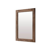 SPIEGEL Sheesham 100x3x70 smoked cherry gebeizt TORONTO #137 - Dunkelbraun, Holzwerkstoff (100/70/3cm) - Massivmoebel24