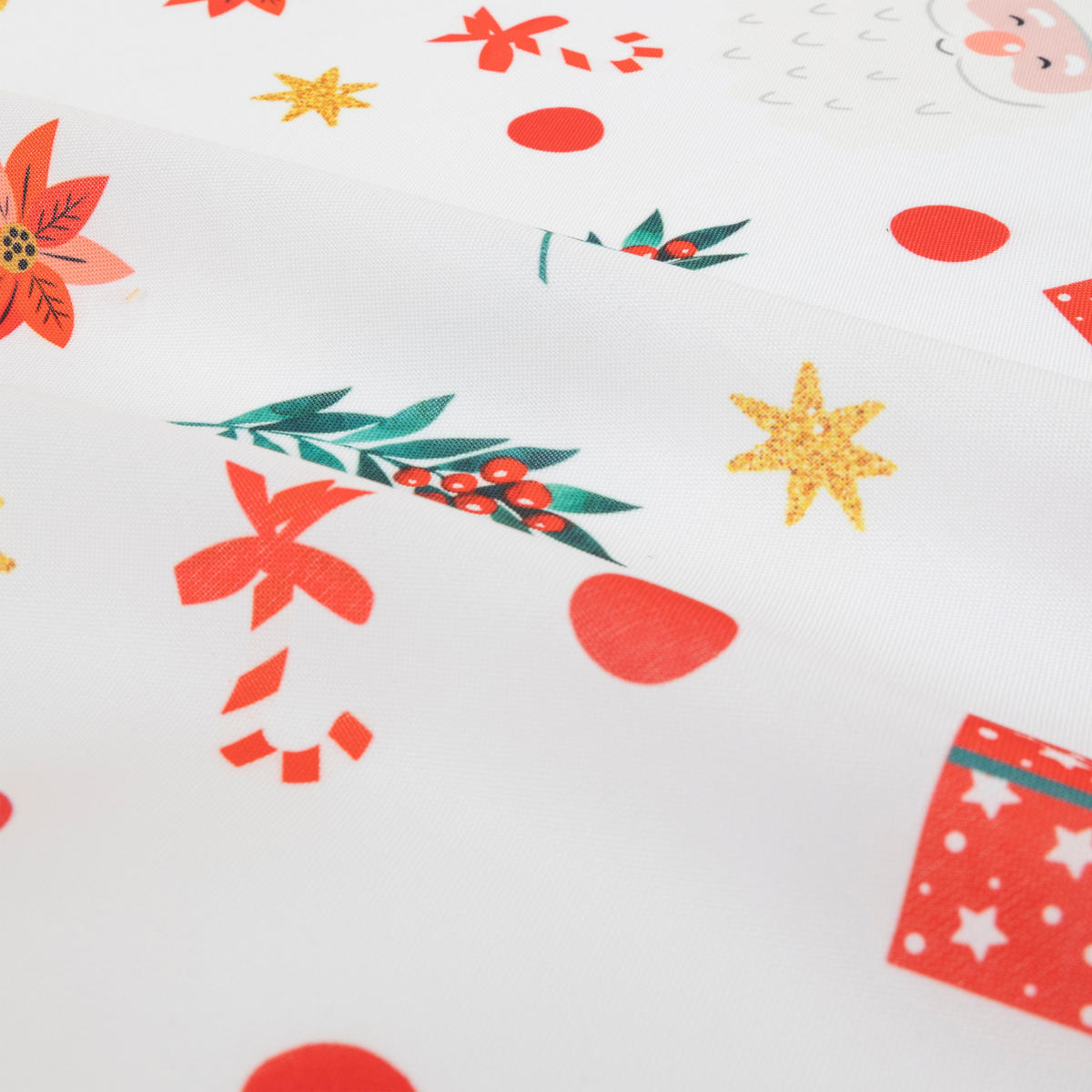 TISCHDECKE Weihnachtsmotiv fleckabweisend - Weiß, Textil (240cm) - Atmosphera Createur d´interieur