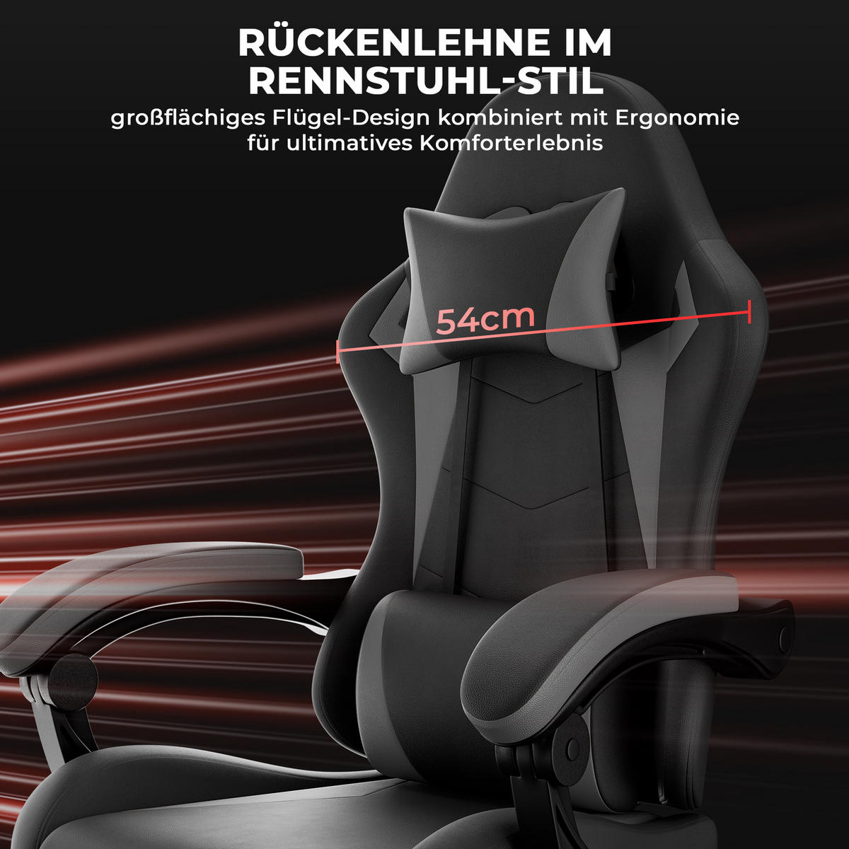 STUHL mit Kissen ergonomisch Mehrfarbig 63x58.5x120.5 cm Kunststoff - Multicolor, Kunststoff (63/120.5/58.5cm) - SONNENH