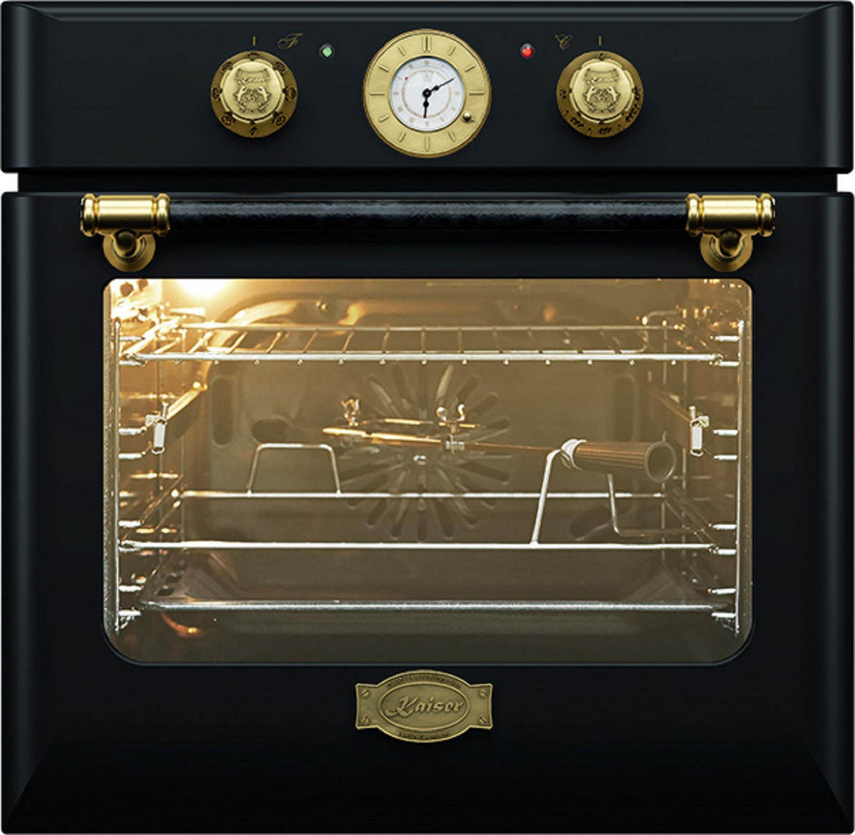 ELEKTRO-BACKOFEN 60 cm EH 6432 BE+ KCT 6192 FI Em Induktionskochfeld 60 cm - Schwarz, Metall (59/59/54cm) - Kaiser Küchengeräte