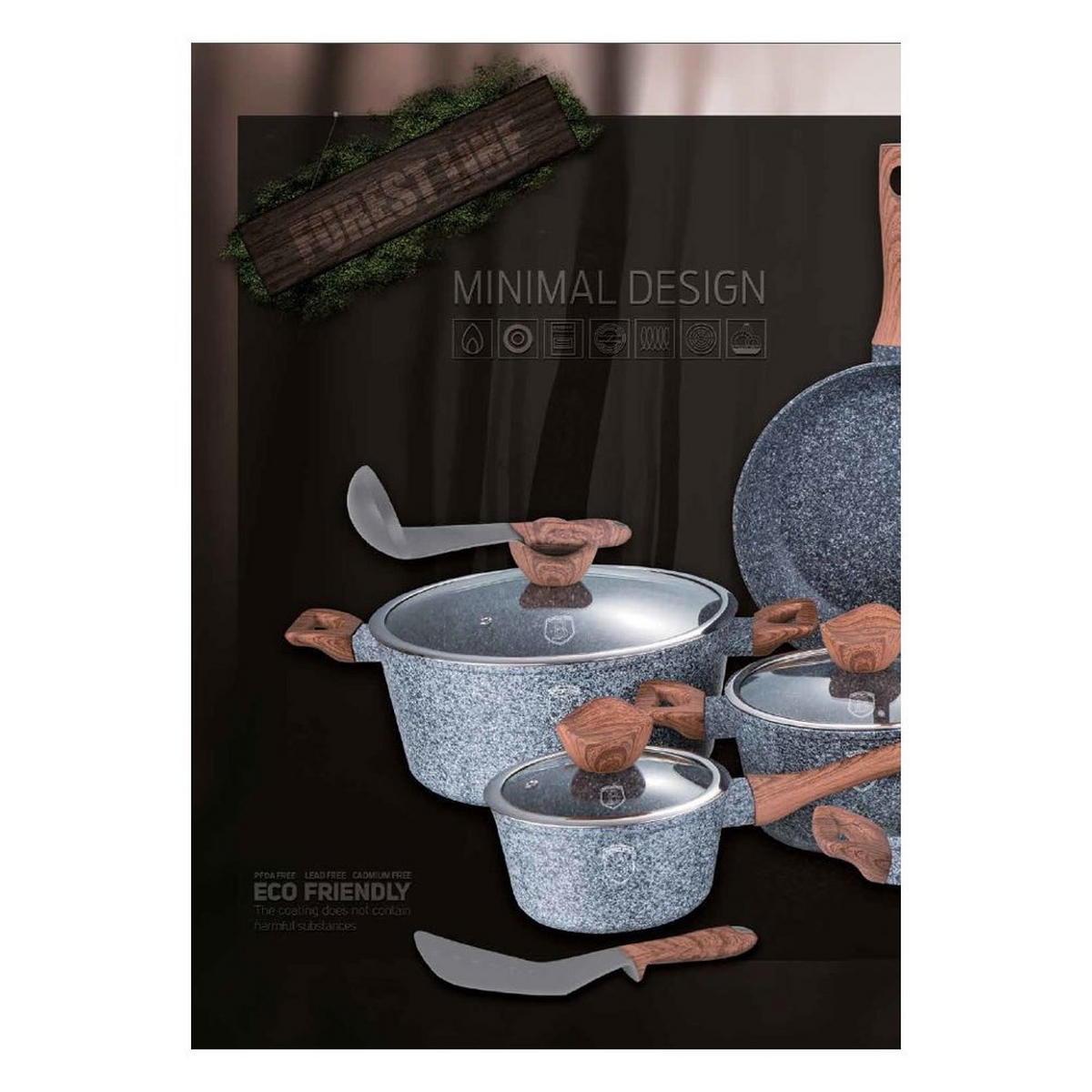 GRILLPFANNE Grau 28/28/4.5 cm BH1208 - Grau, Metall (28cm) - Berlinger Haus