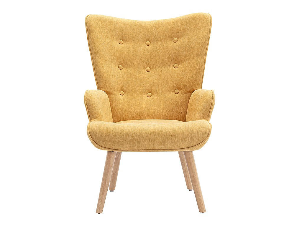 SESSEL mit gerader Rückenlehne - 1 Person - Stoff - Gelb - - Gelb, Textil (69/95.5/78cm) - Vente-Unique