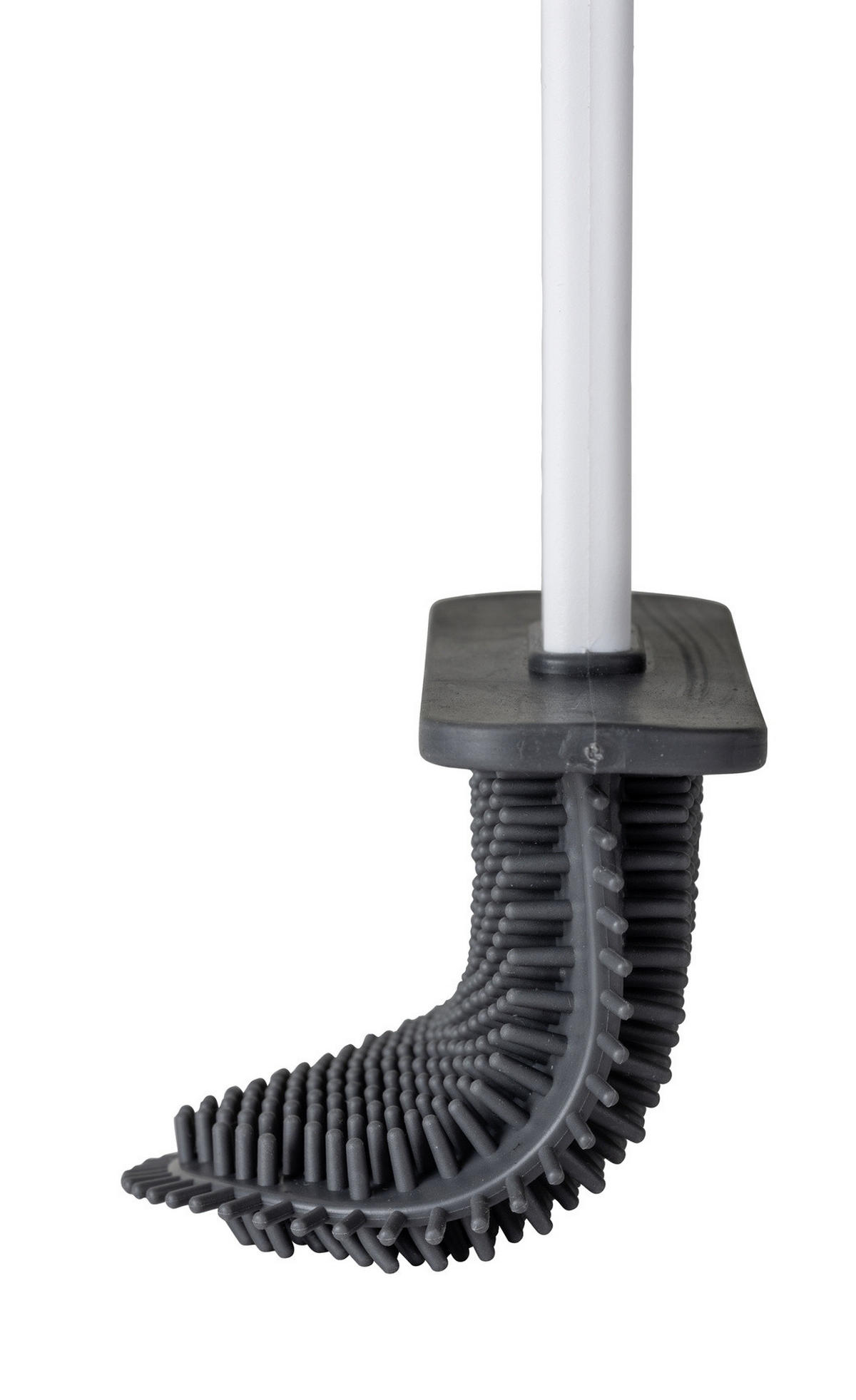 WC-BÜRSTE mit Silikonkopf Zalana 4/9,8/35,5 cm - Weiß, Kunststoff (9.8/35.5/4cm) - Wenko