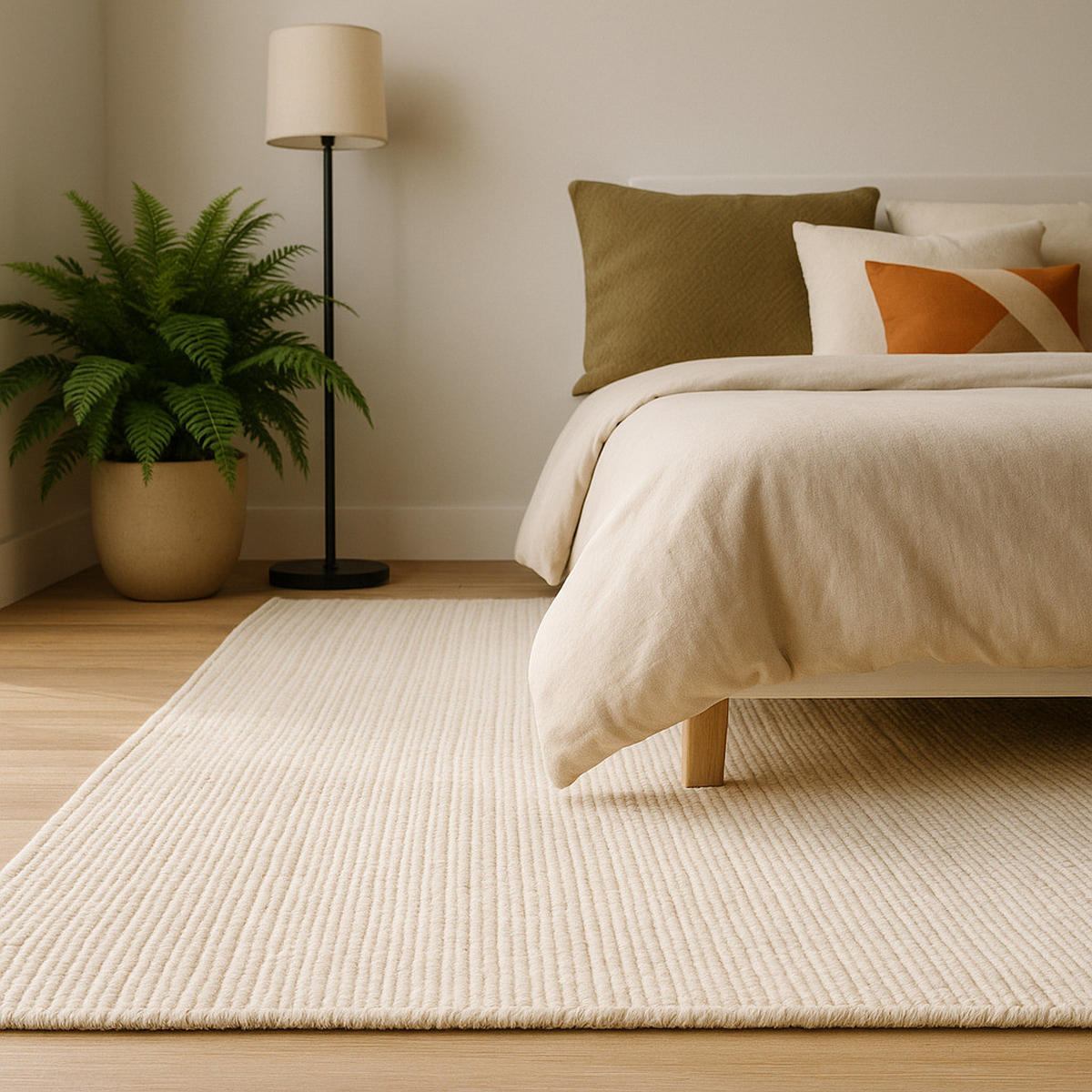 NATUR TEPPICH WOLLE SKARA - Creme, Naturmaterialien (160/230cm) - Pergamon