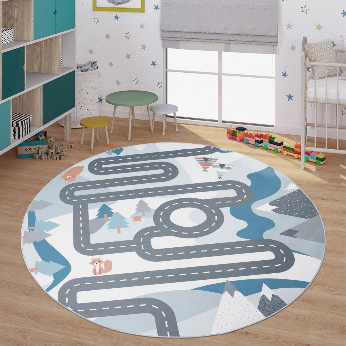 KINDERTEPPICH Creme Ø 200 cm - Creme, Kunststoff (200/200cm) - TT Home