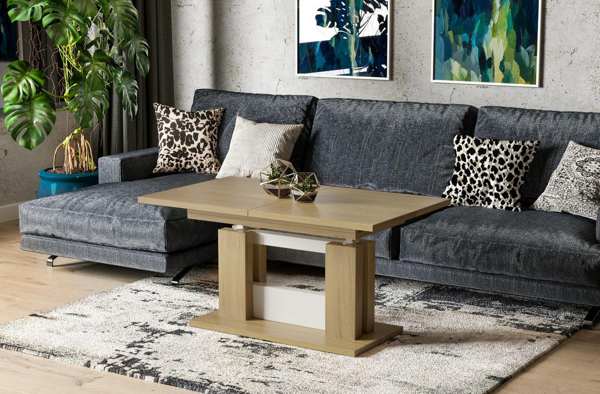 COUCHTISCH Fabel - Eichefarben, Holzwerkstoff (110/65/58cm) - Endo-Moebel