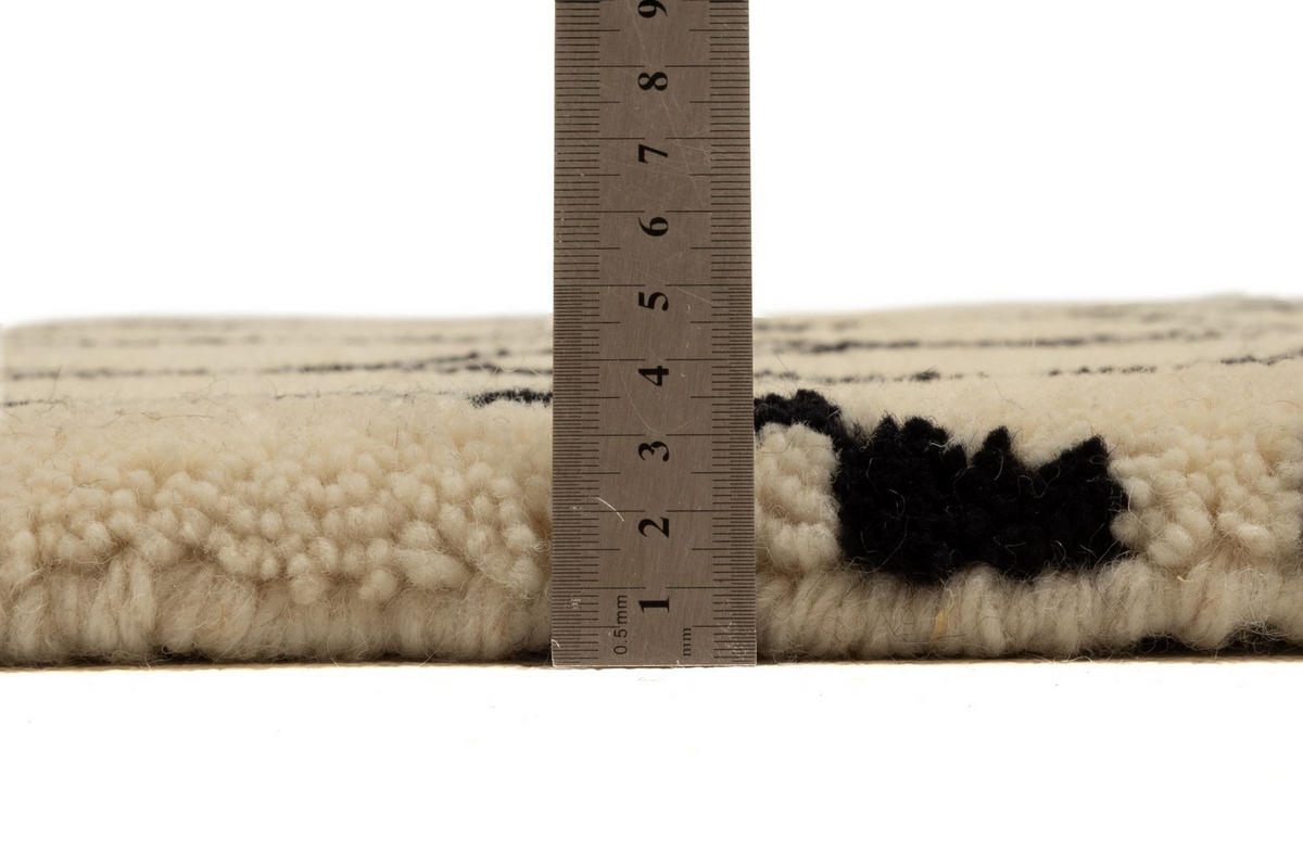 BERBERTEPPICH Marmoucha 70x240 cm - Schwarz, Textil (70/240cm) - THEKO