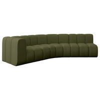 ECKSOFA modulares Sofa Karex-L1 - 308x194x70 cm Grün - Grün, Holzwerkstoff/Textil (308/194cm) - ALTDECOR