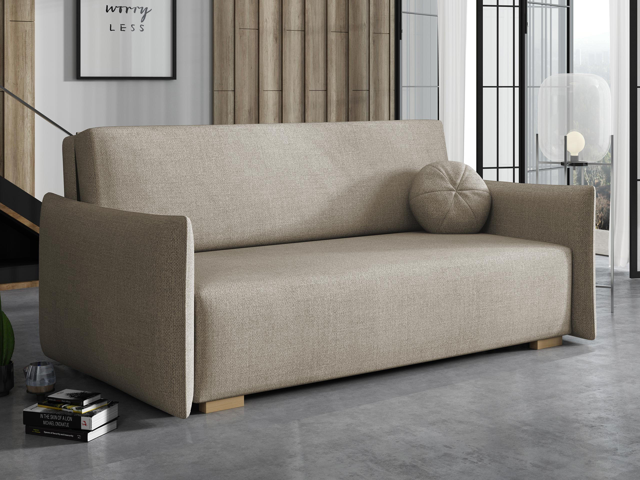 SCHLAFSOFA Viva Glov IV - Naturfarben, Holz/Textil (174/85/98cm) - MIRJAN24