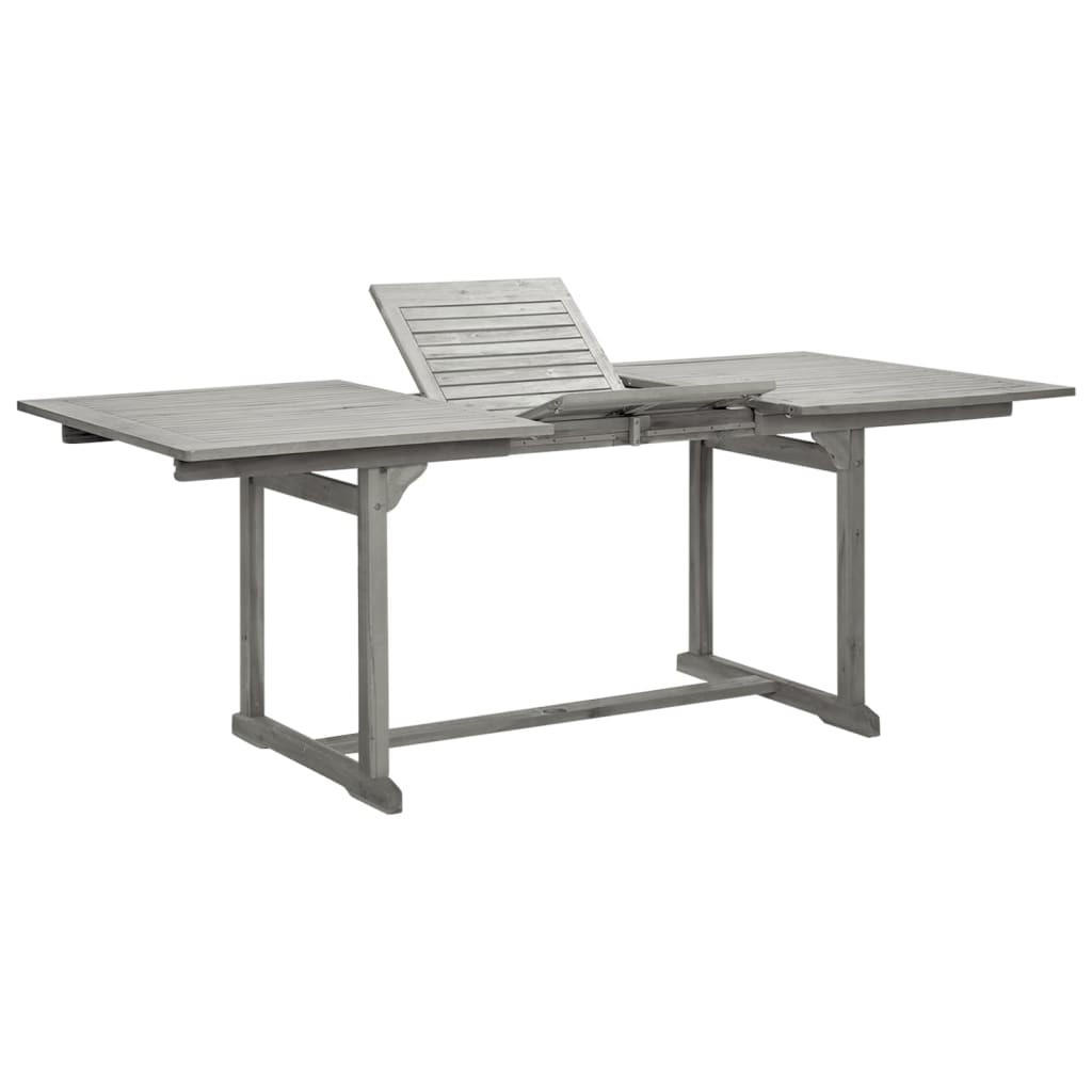 Deluke Gartentisch Grau 100x75x200 cm