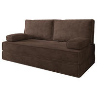 BETTSOFA SILAR aus Schaumstoff Cordstoff Braun Schlaffunktion - Braun, Textil (170/86/80cm) - MASSENO