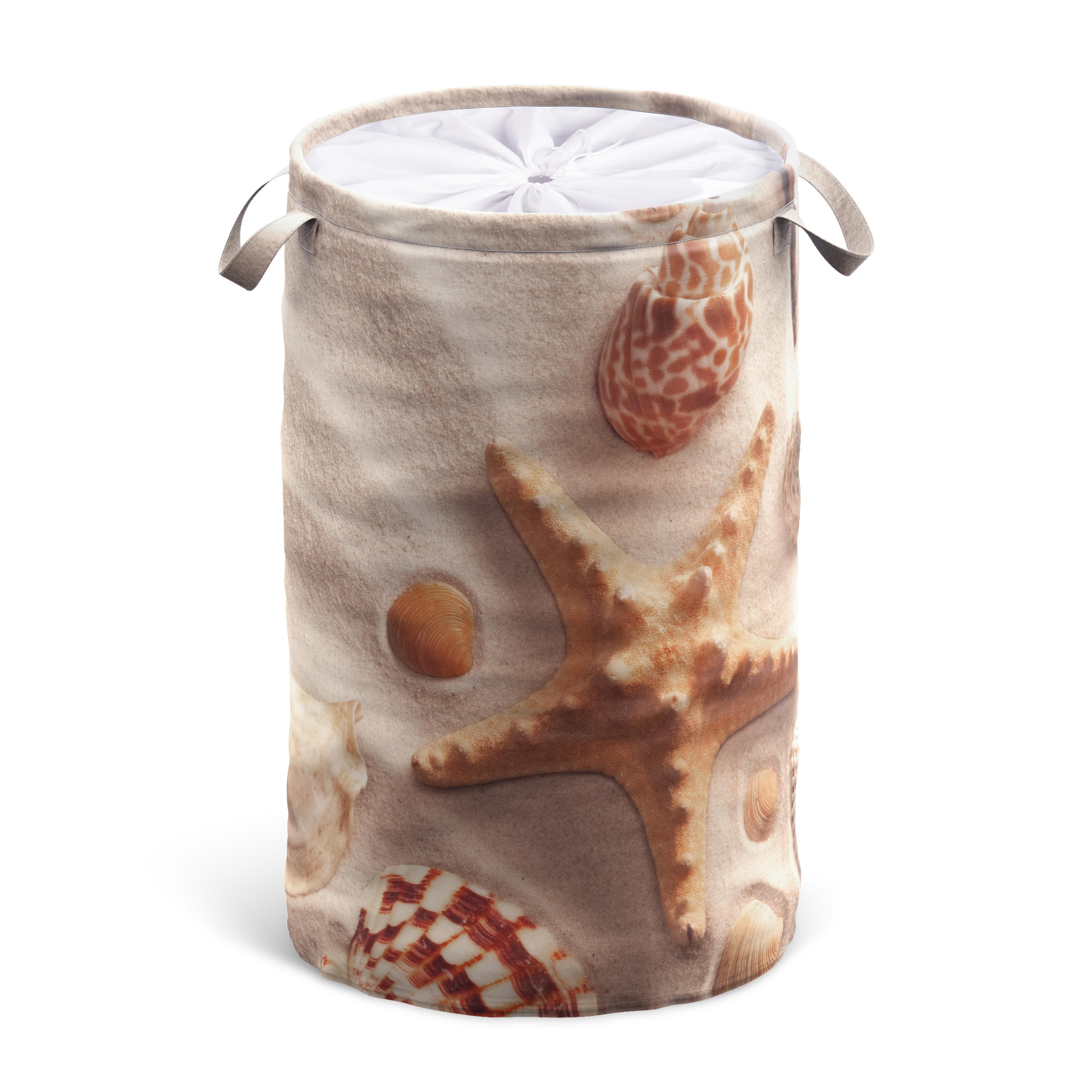 WÄSCHEKORB Sanibel - Beige, Textil (37/55/55cm) - Sanilo