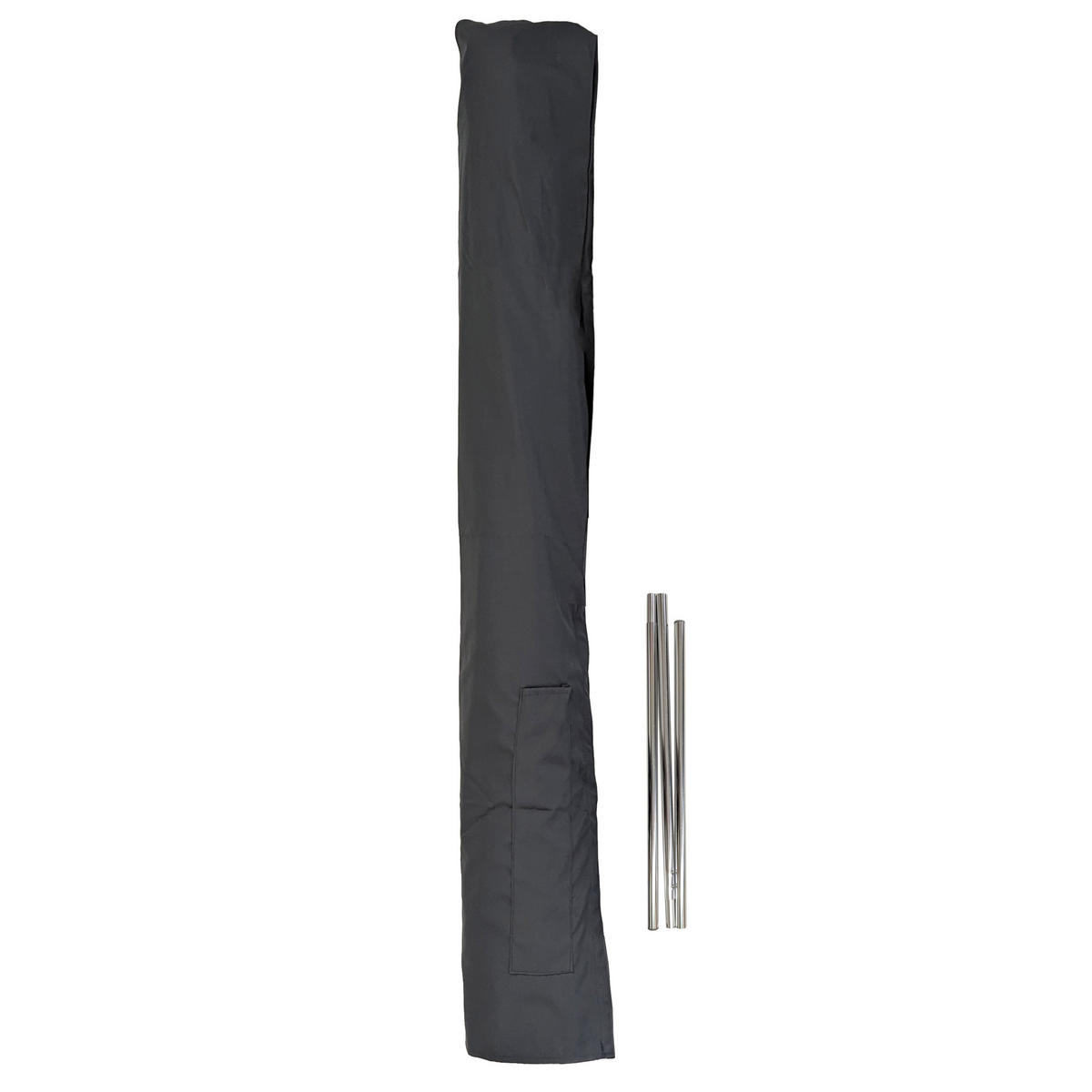 SCHUTZHÜLLE SONNENSCHIRME BIS 3M Grau - Grau, Textil (2/28/160cm) - MCW
