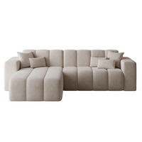 ECKSOFA Nork Beige Links - Beige, Holz/Textil (180/265cm) - Graingold