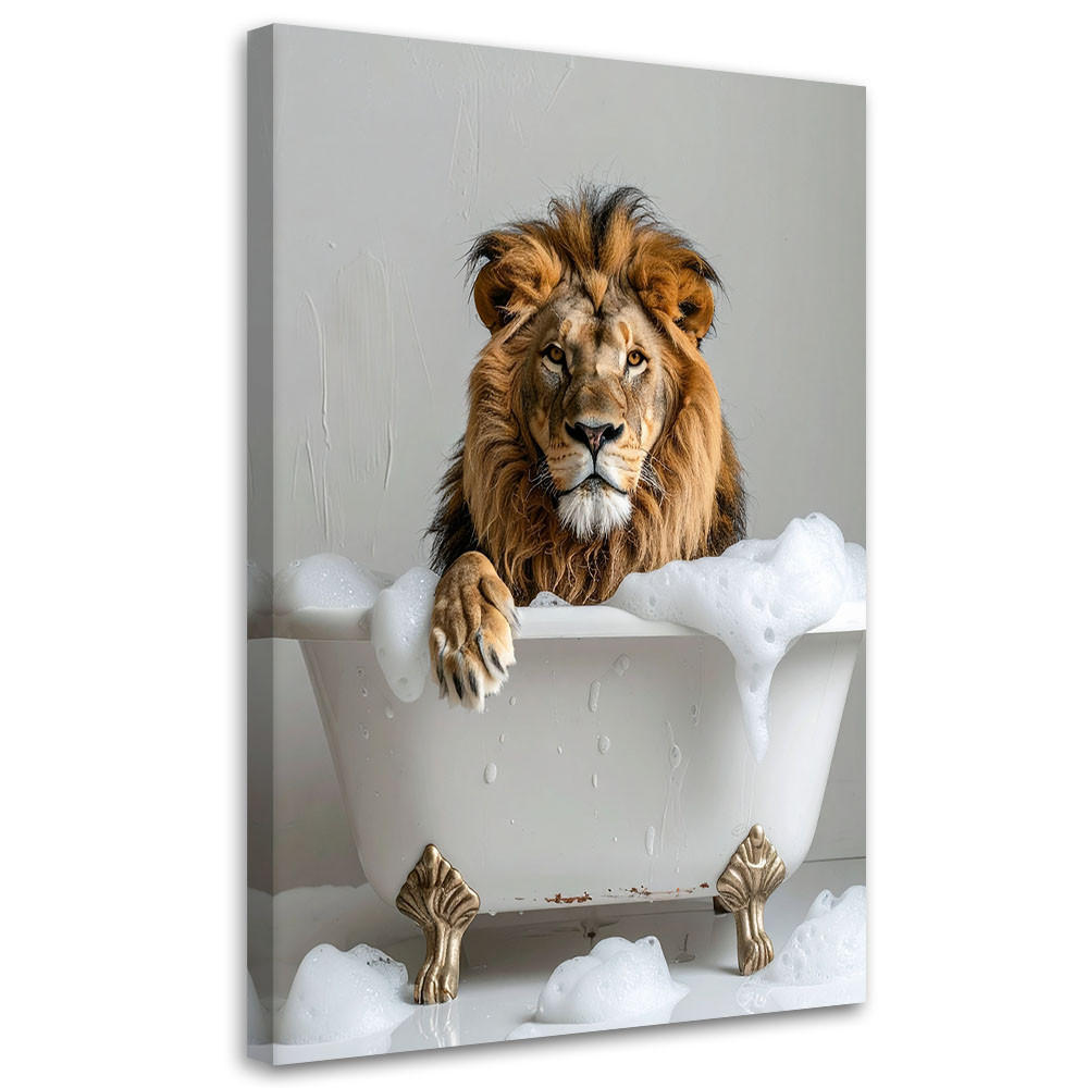 LEINWANDBILD Tiere 40x60cm - Weiß, Textil (40/60cm) - Feeby