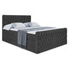 BOXSPRINGBETT SERENE-Z KING - 180 x 200 - H3/H4 - Schwarz - Schwarz, Holzwerkstoff (180/200cm) - ALTDECOR