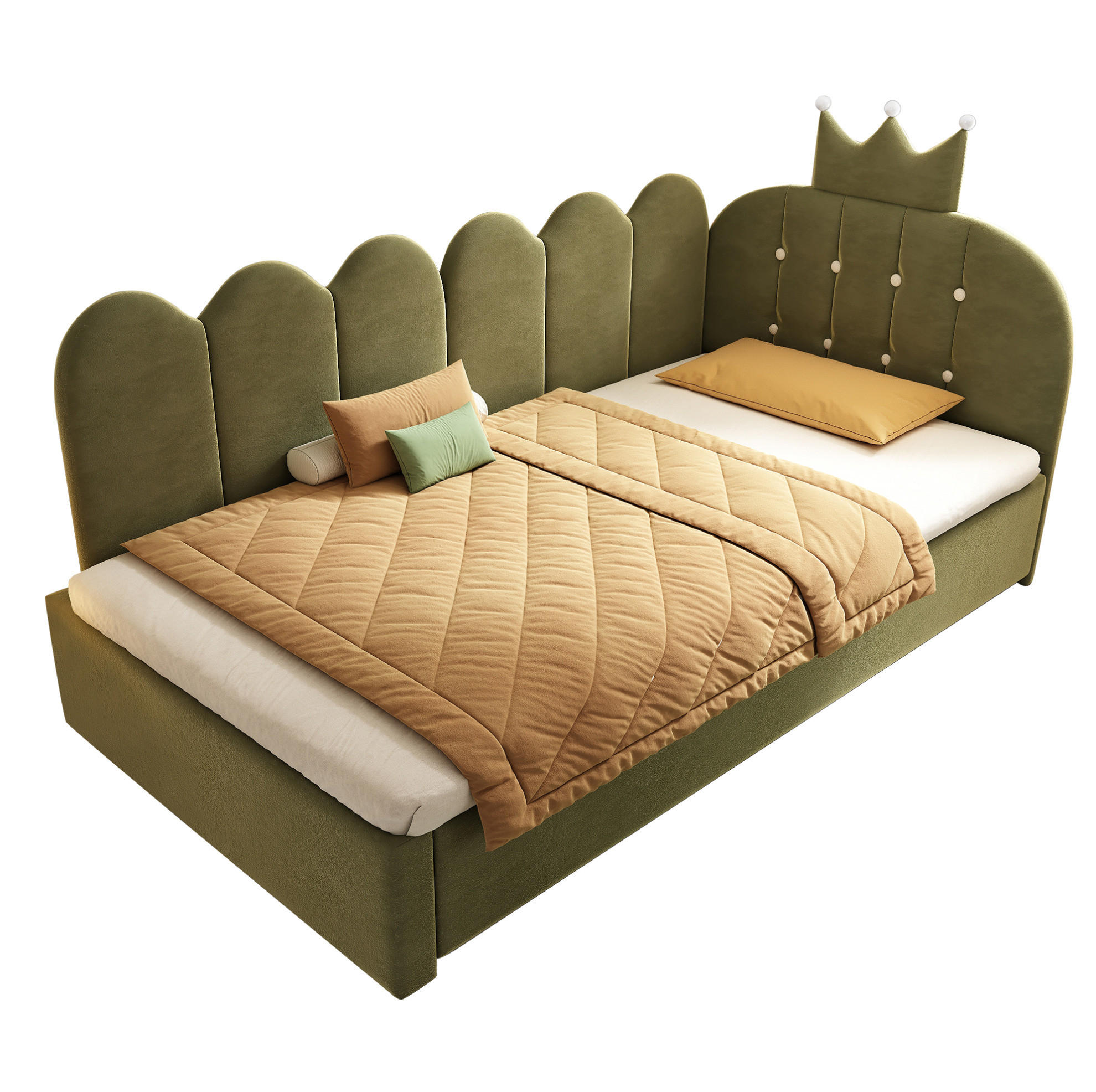 Beauniv Bett Grün 90x200 cm