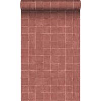 TAPETE Fliesenmuster 50 x 900 cm - Terracotta, Papier (50/900cm) - Origin Wallcoverings