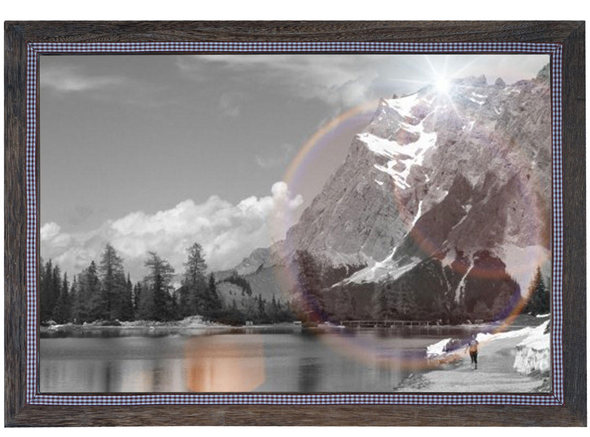 BILDERRAHMEN SHABBY-LOOK rechteckig Braun - Braun, Holz (51/36/1cm) - MCW